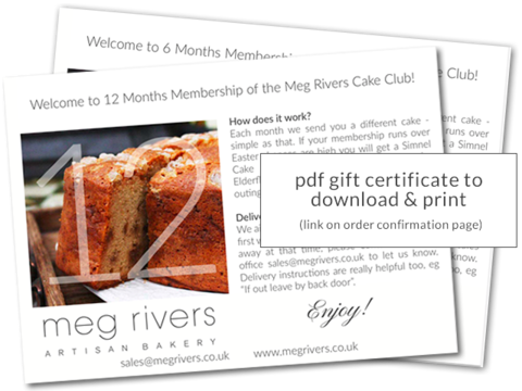 Meg Rivers Cake Club Subscription